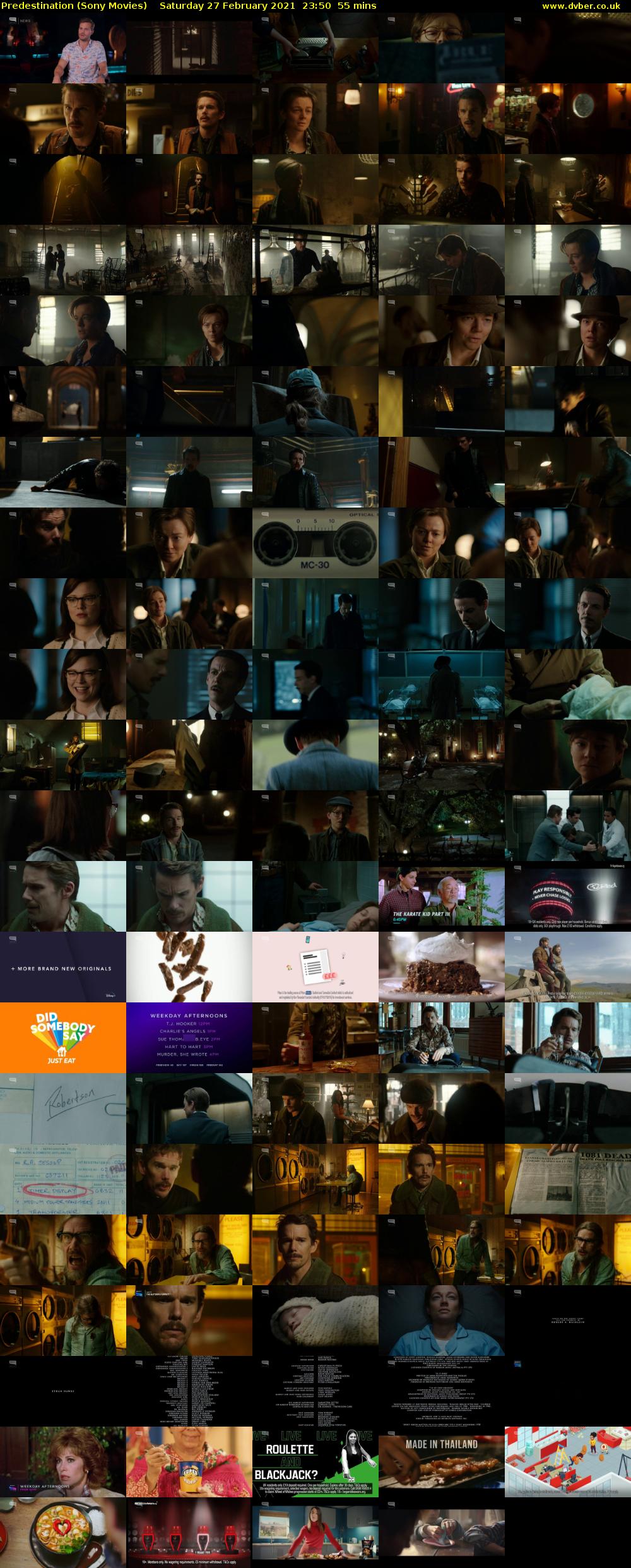 Predestination (Sony Movies) Saturday 27 February 2021 23:50 - 00:45