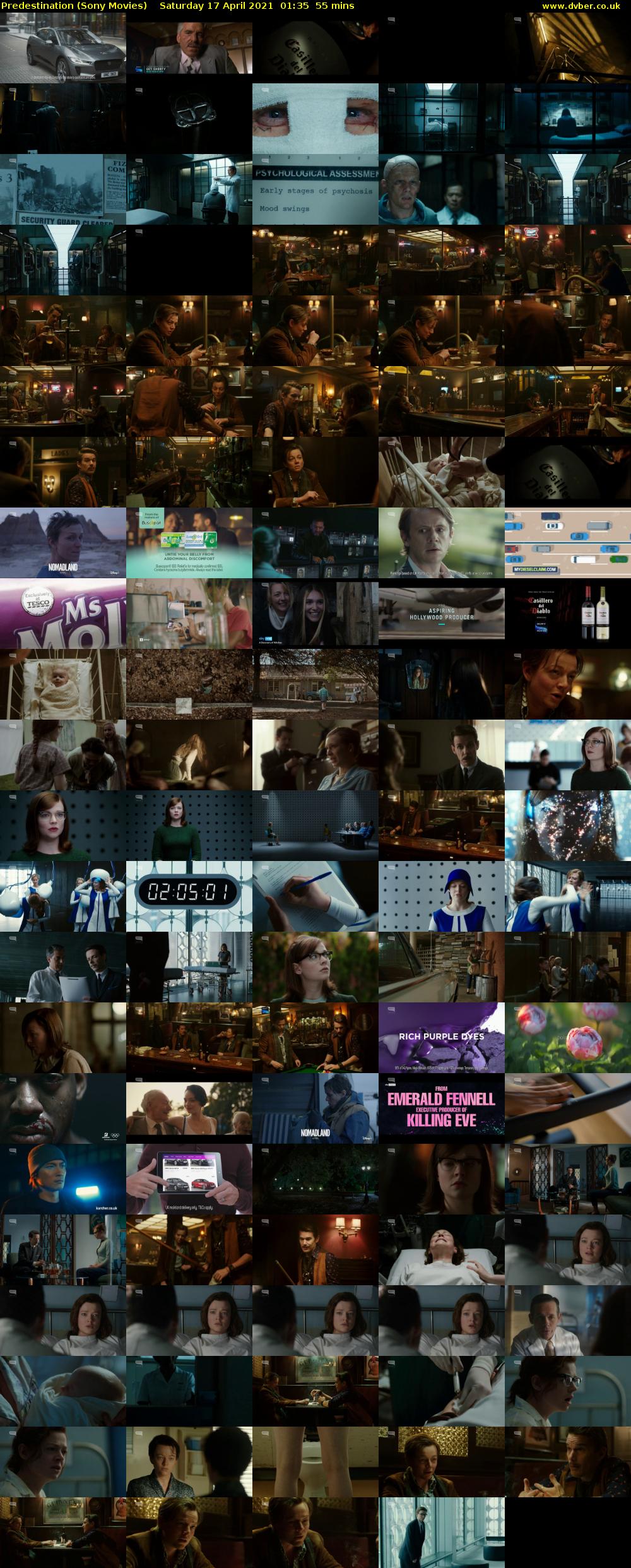 Predestination (Sony Movies) Saturday 17 April 2021 01:35 - 02:30