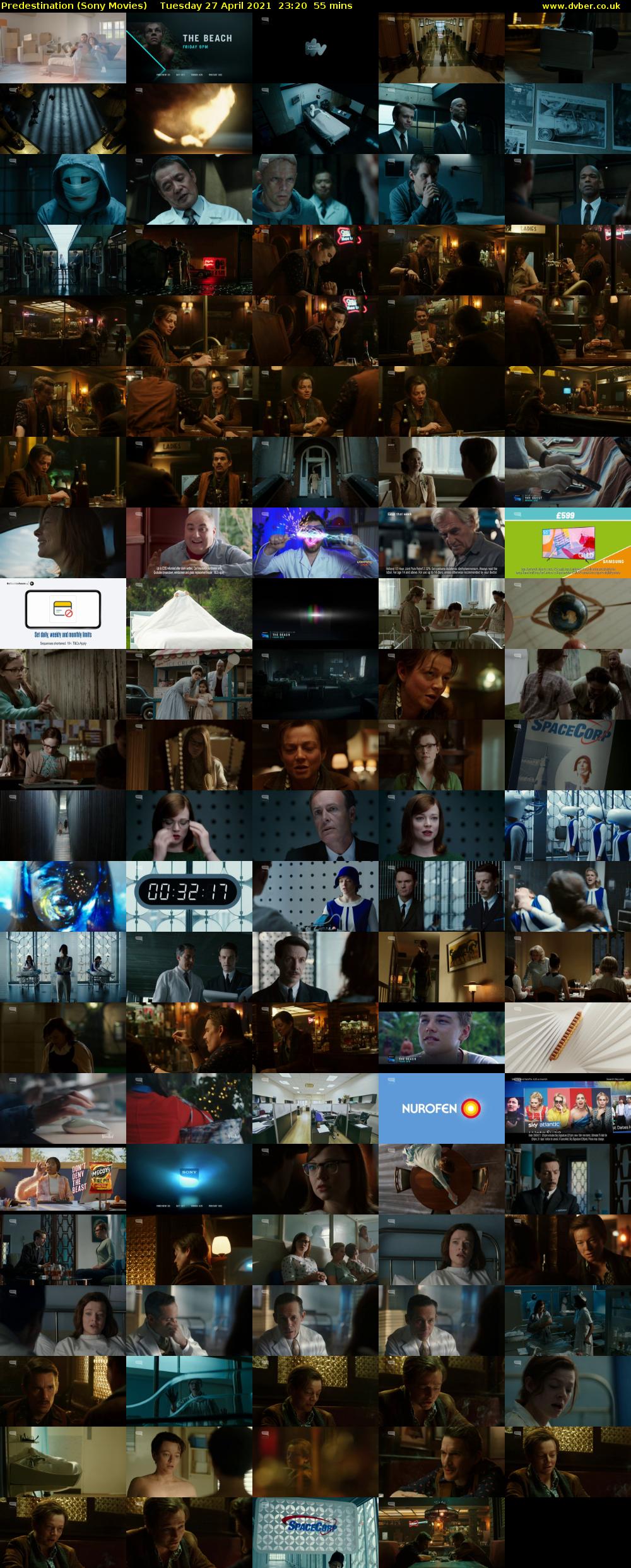 Predestination (Sony Movies) Tuesday 27 April 2021 23:20 - 00:15