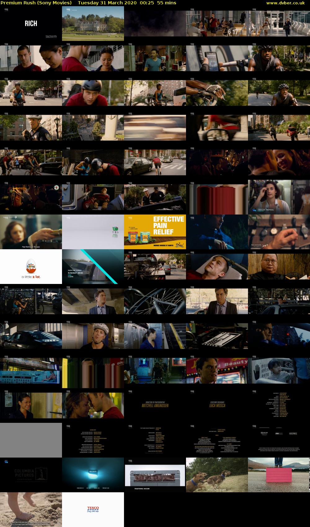 Premium Rush (Sony Movies) Tuesday 31 March 2020 00:25 - 01:20