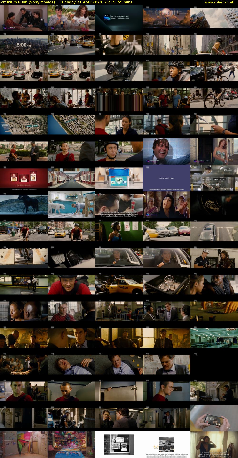 Premium Rush (Sony Movies) Tuesday 21 April 2020 23:15 - 00:10