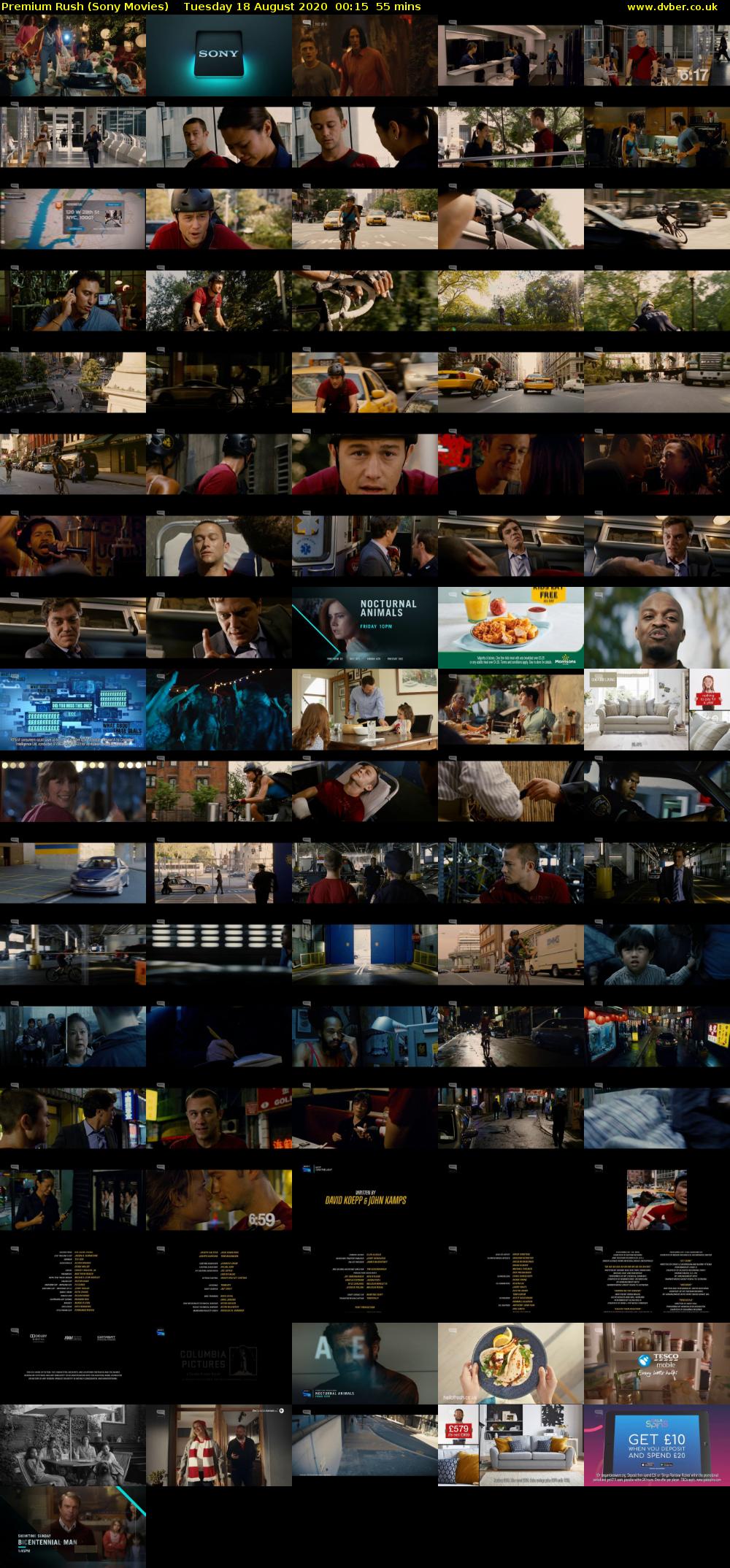Premium Rush (Sony Movies) Tuesday 18 August 2020 00:15 - 01:10
