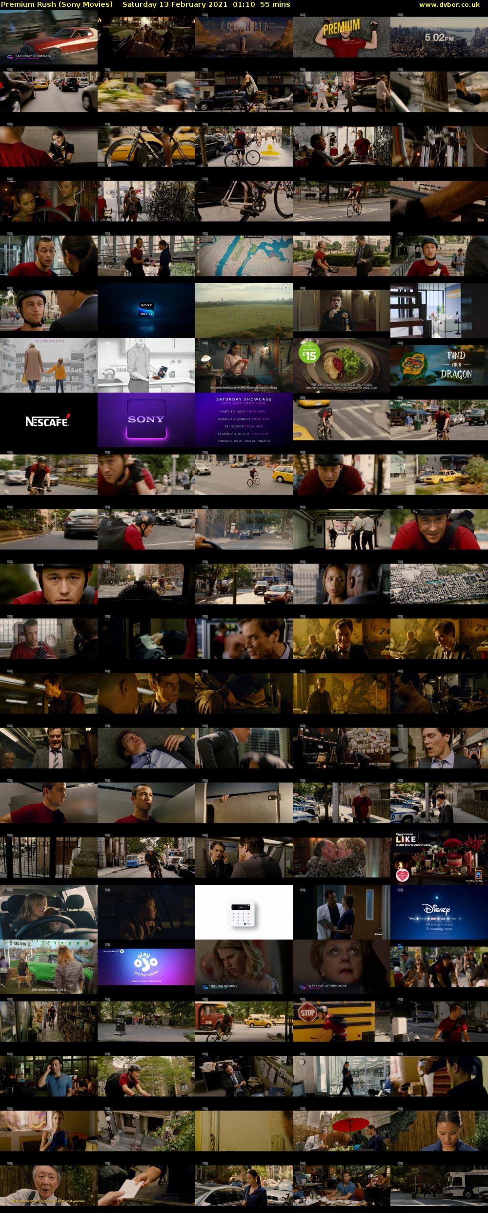 Premium Rush (Sony Movies) Saturday 13 February 2021 01:10 - 02:05