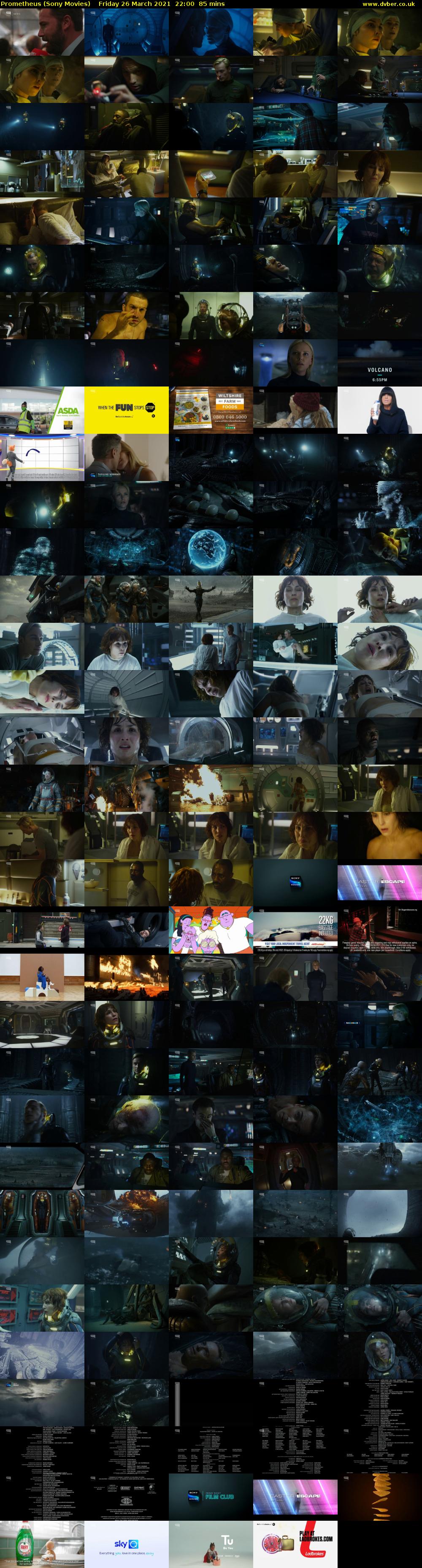 Prometheus (Sony Movies) Friday 26 March 2021 22:00 - 23:25