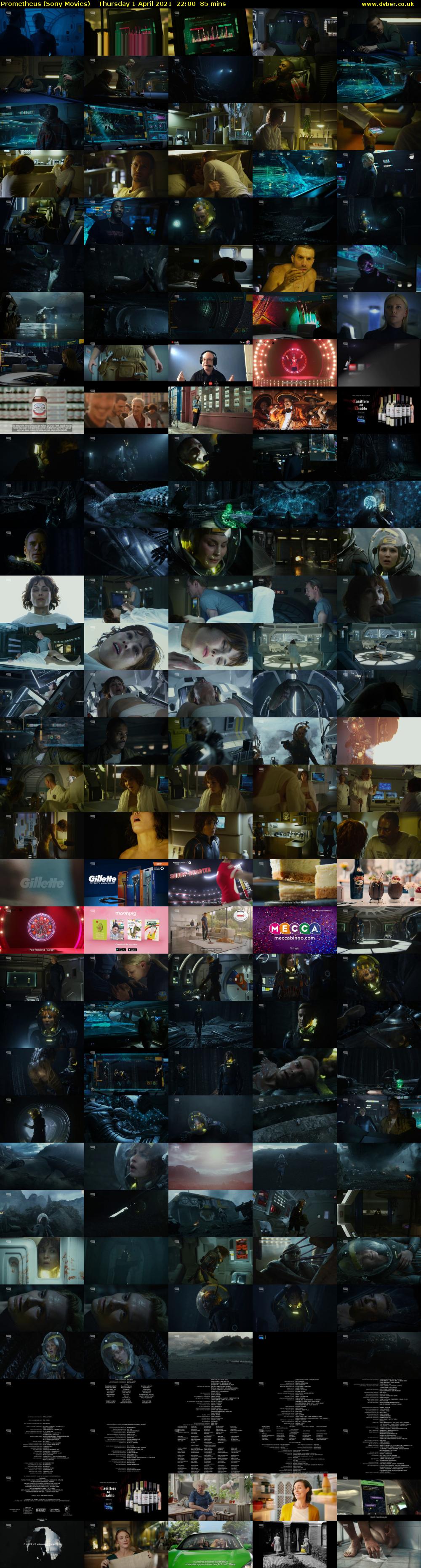 Prometheus (Sony Movies) Thursday 1 April 2021 22:00 - 23:25