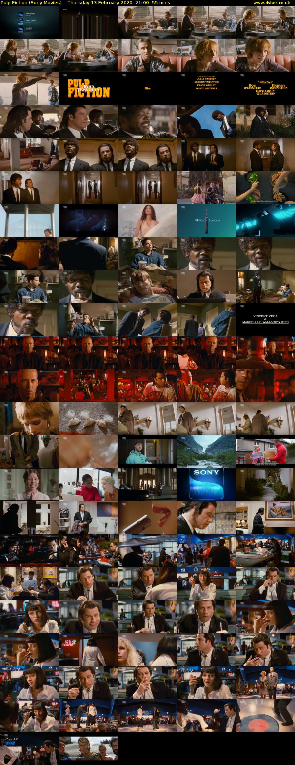 Pulp Fiction (Sony Movies) Thursday 13 February 2020 21:00 - 21:55