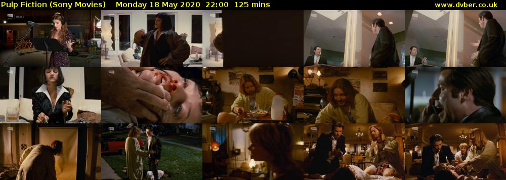 Pulp Fiction (Sony Movies) Monday 18 May 2020 22:00 - 00:05
