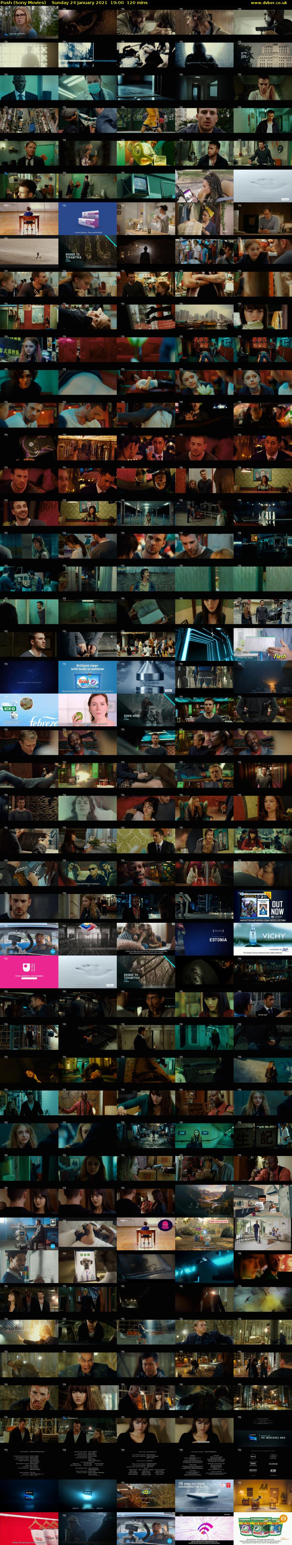 Push (Sony Movies) Sunday 24 January 2021 19:00 - 21:00