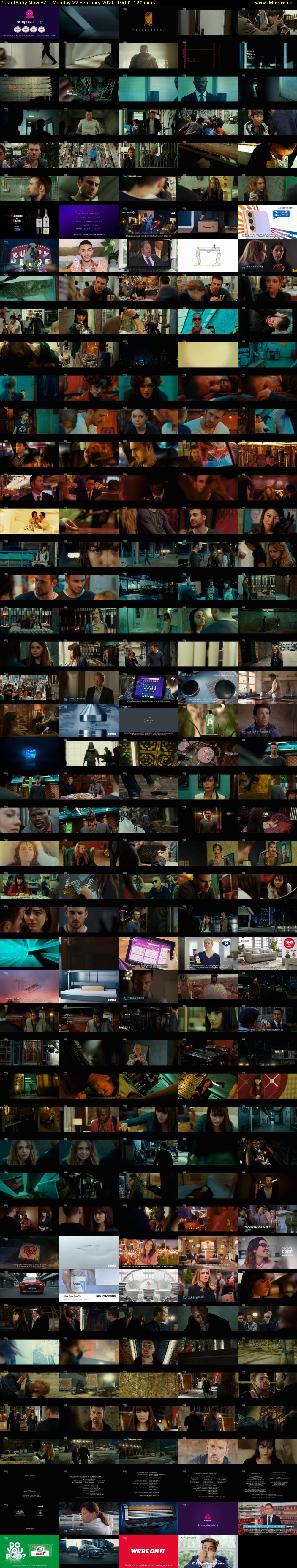 Push (Sony Movies) Monday 22 February 2021 19:00 - 21:00