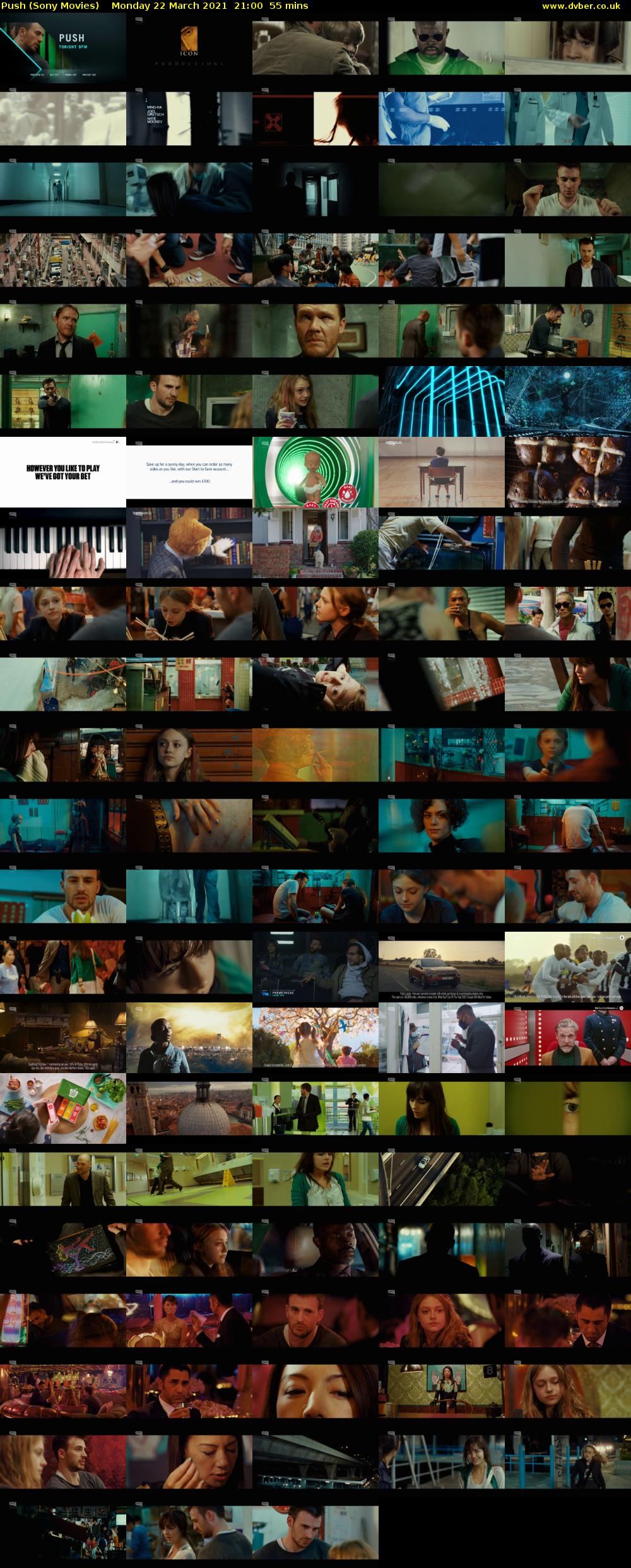 Push (Sony Movies) Monday 22 March 2021 21:00 - 21:55