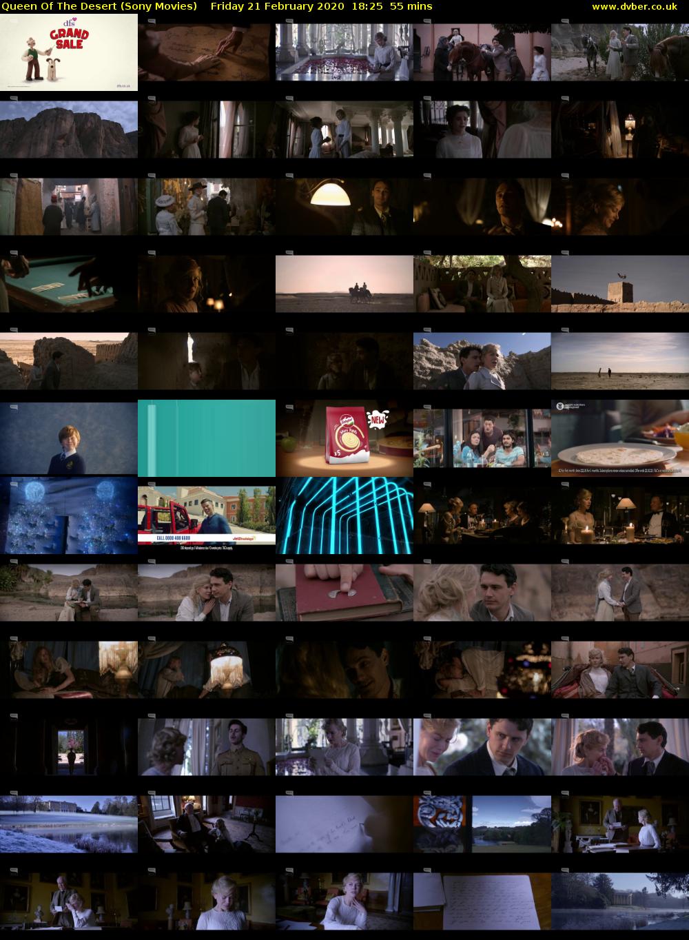 Queen Of The Desert (Sony Movies) Friday 21 February 2020 18:25 - 19:20