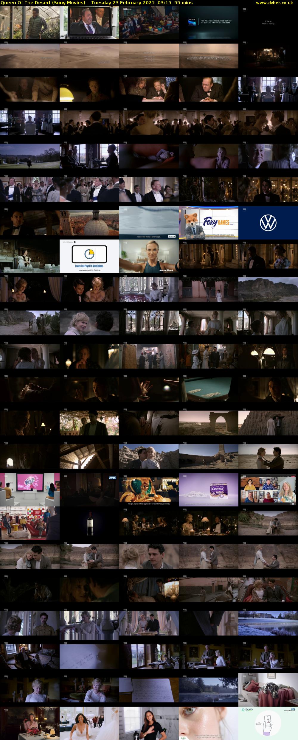 Queen Of The Desert (Sony Movies) Tuesday 23 February 2021 03:15 - 04:10