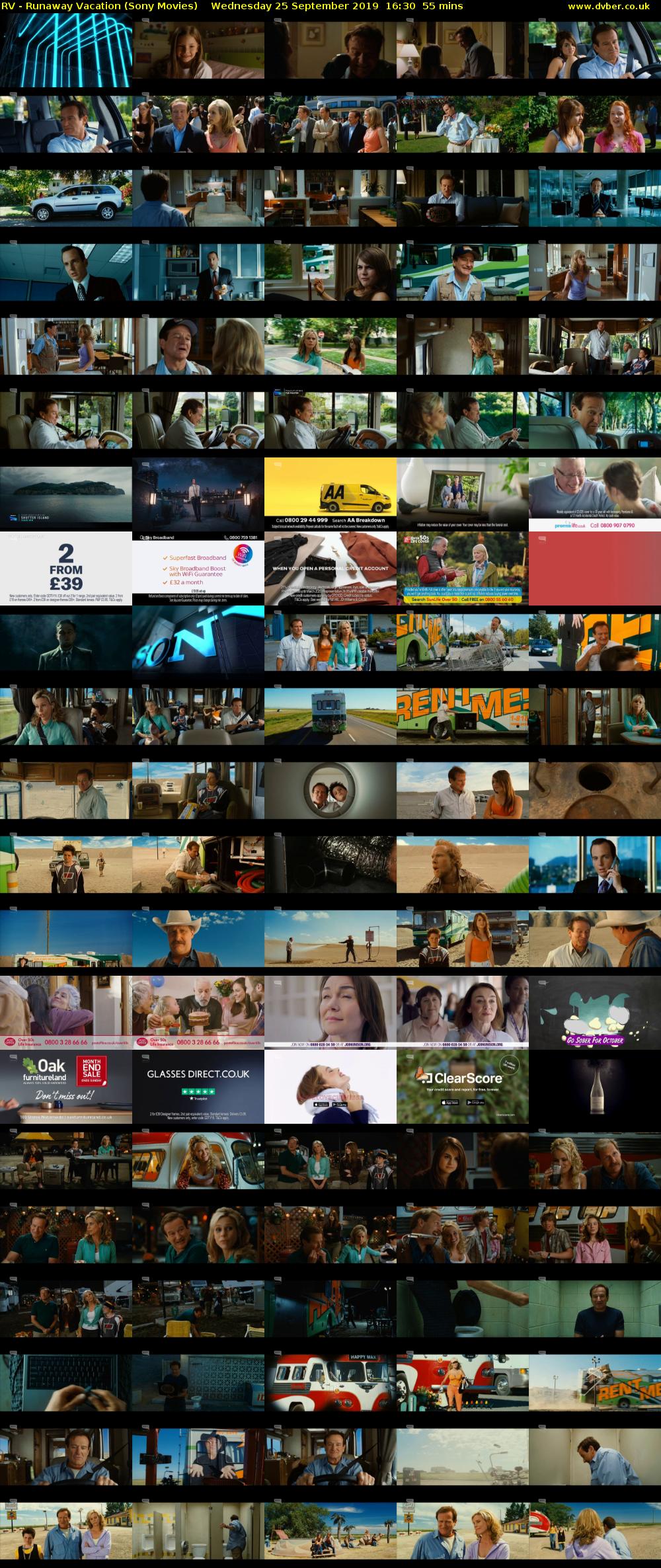 RV - Runaway Vacation (Sony Movies) Wednesday 25 September 2019 16:30 - 17:25