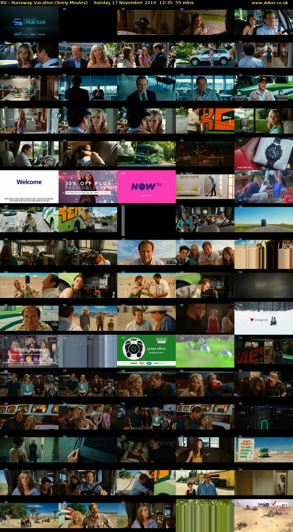 RV - Runaway Vacation (Sony Movies) Sunday 17 November 2019 12:35 - 13:30