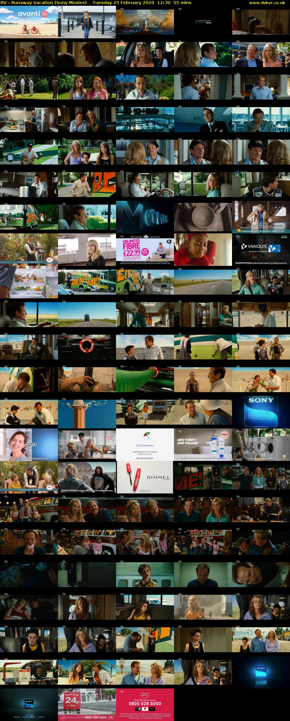 RV - Runaway Vacation (Sony Movies) Tuesday 25 February 2020 12:30 - 13:25