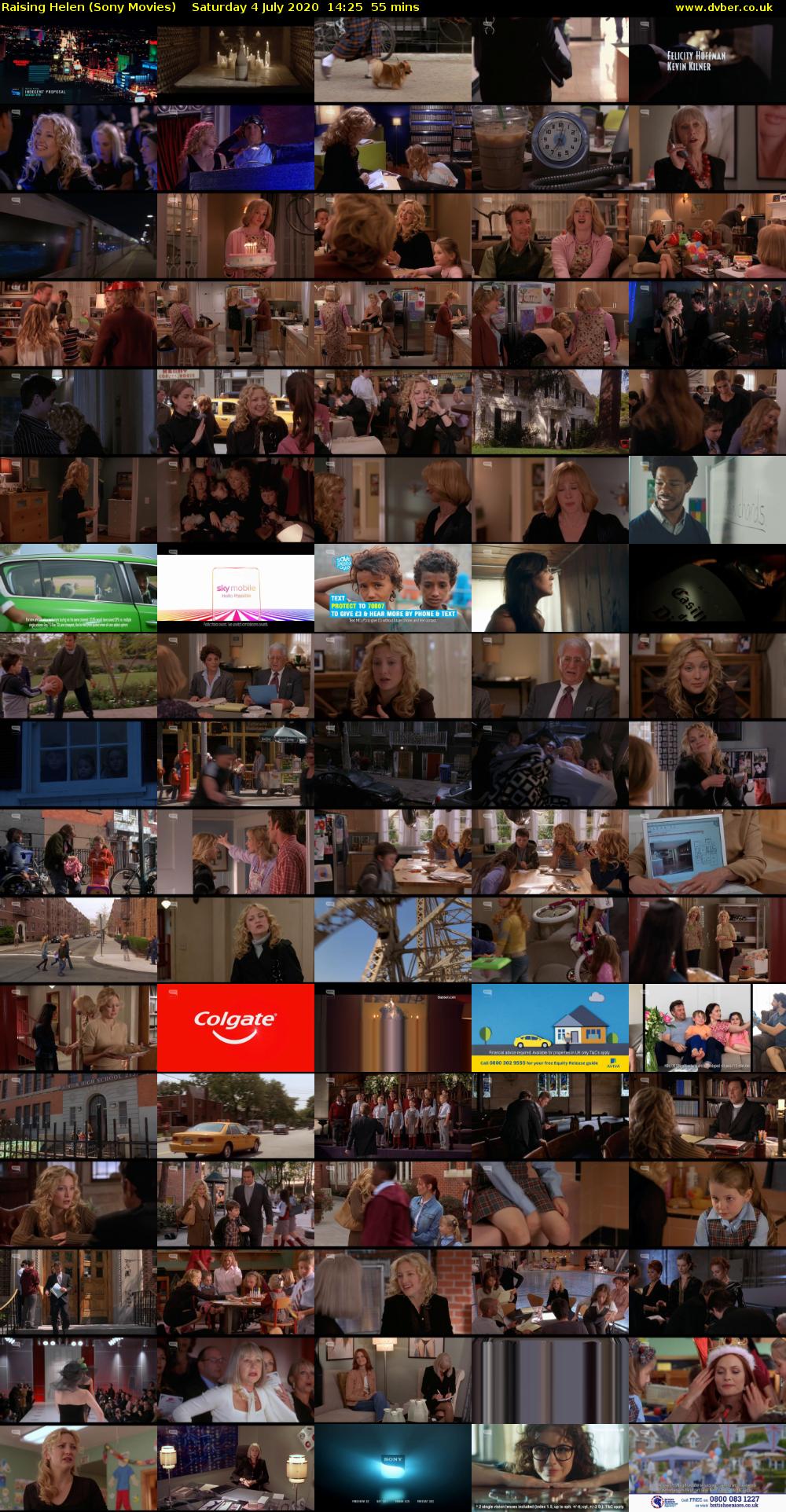 Raising Helen (Sony Movies) Saturday 4 July 2020 14:25 - 15:20