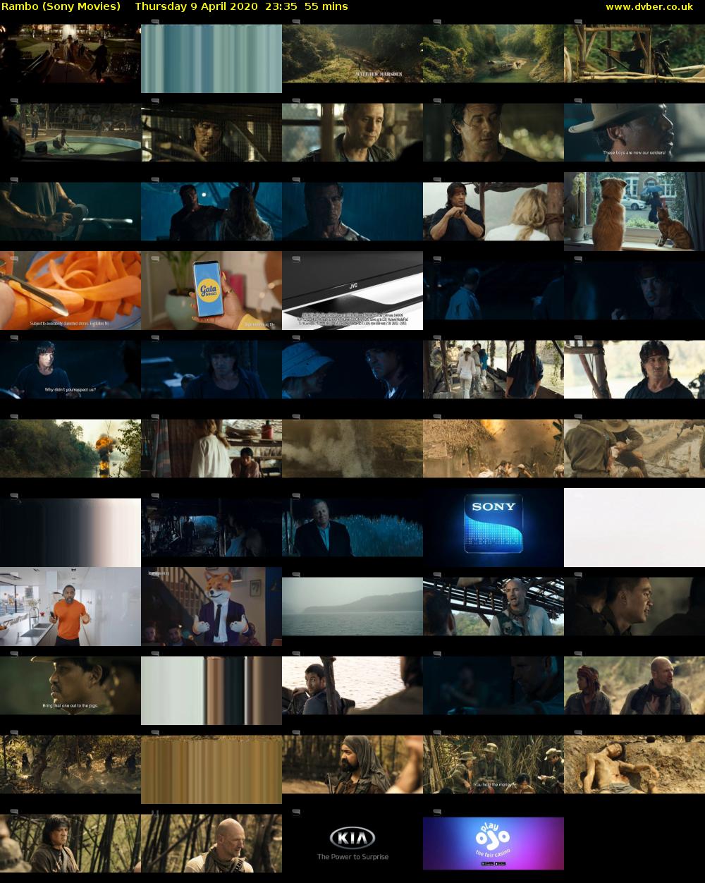 Rambo (Sony Movies) Thursday 9 April 2020 23:35 - 00:30