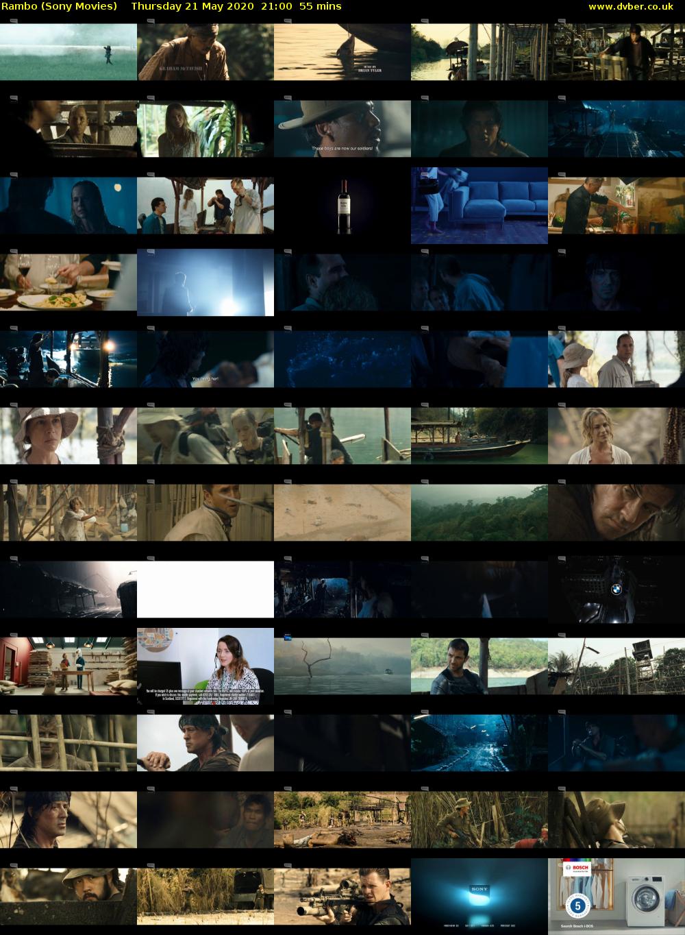 Rambo (Sony Movies) Thursday 21 May 2020 21:00 - 21:55