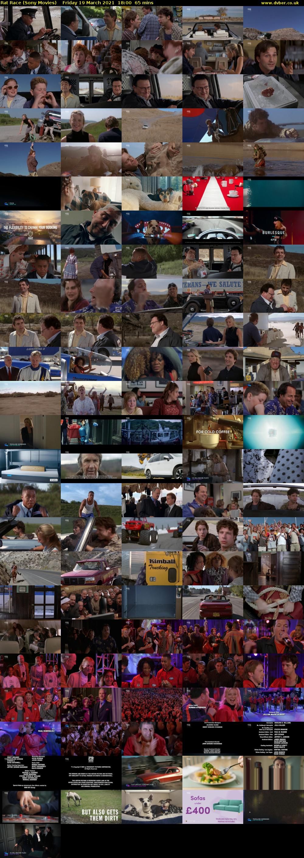 Rat Race (Sony Movies) Friday 19 March 2021 18:00 - 19:05