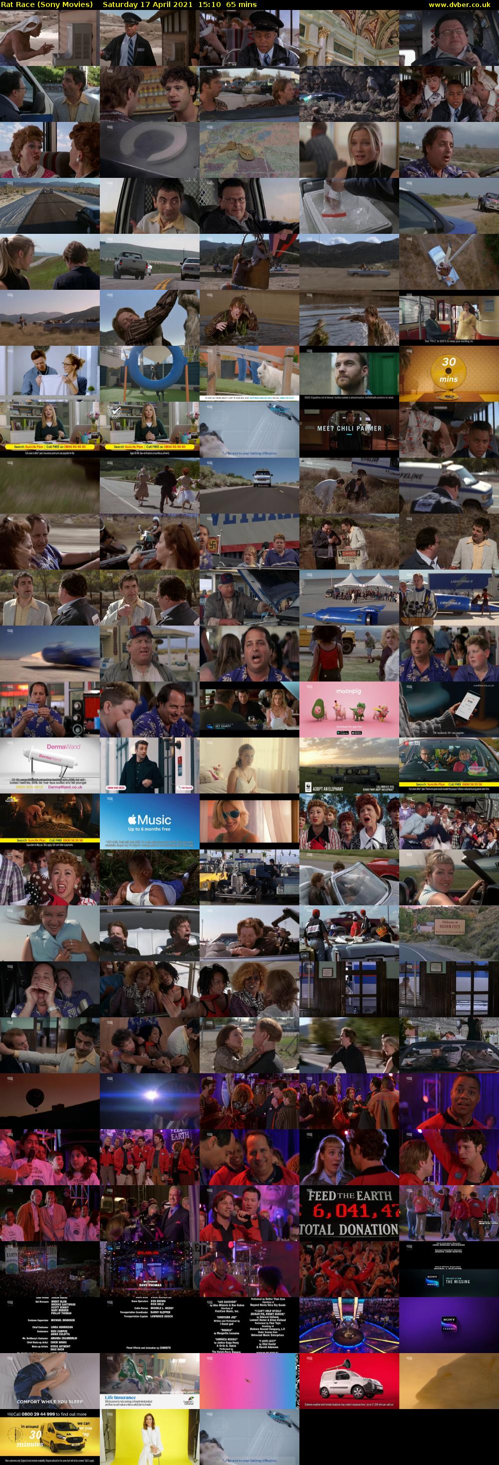 Rat Race (Sony Movies) Saturday 17 April 2021 15:10 - 16:15