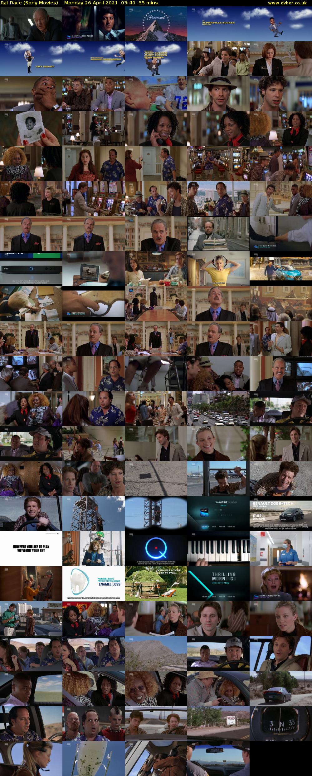 Rat Race (Sony Movies) Monday 26 April 2021 03:40 - 04:35
