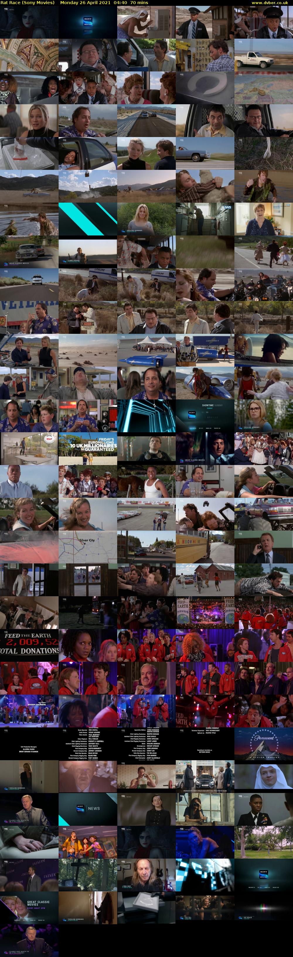 Rat Race (Sony Movies) Monday 26 April 2021 04:40 - 05:50
