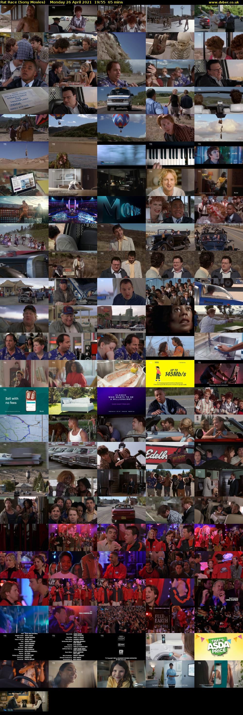 Rat Race (Sony Movies) Monday 26 April 2021 19:55 - 21:00