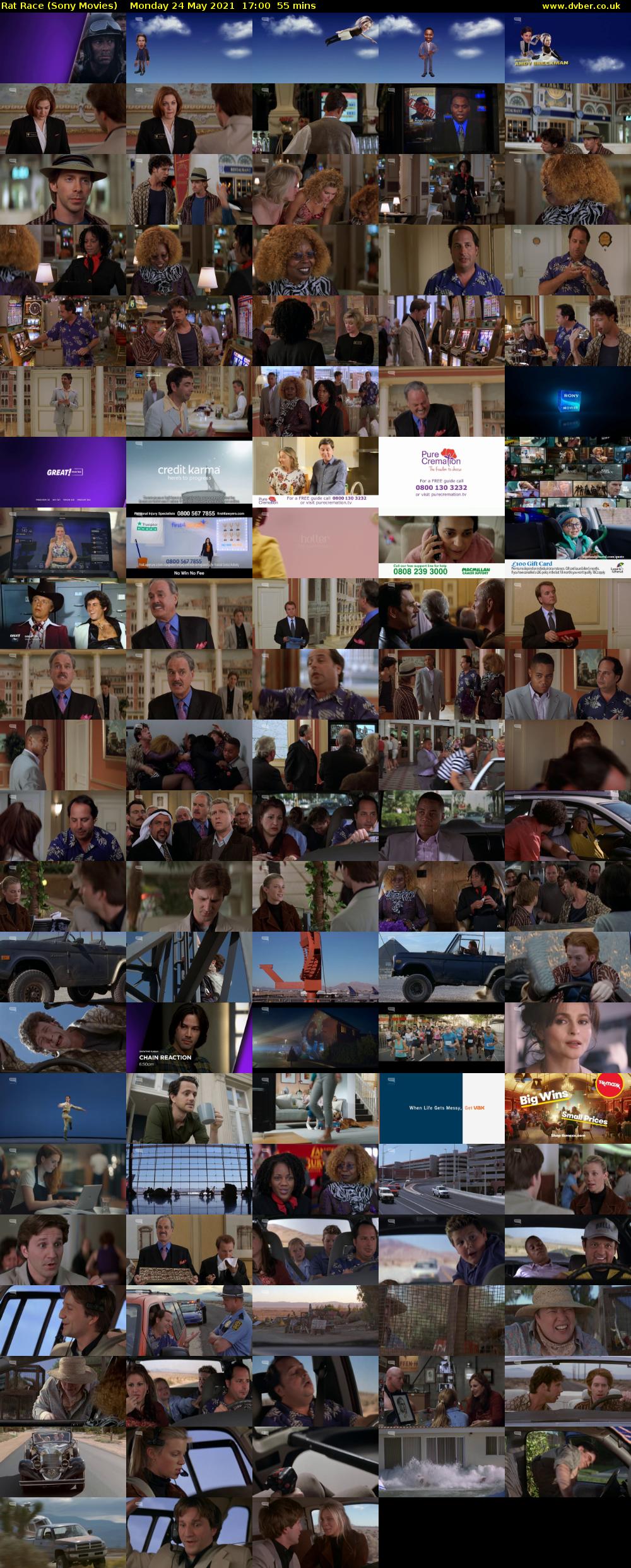 Rat Race (Sony Movies) Monday 24 May 2021 17:00 - 17:55