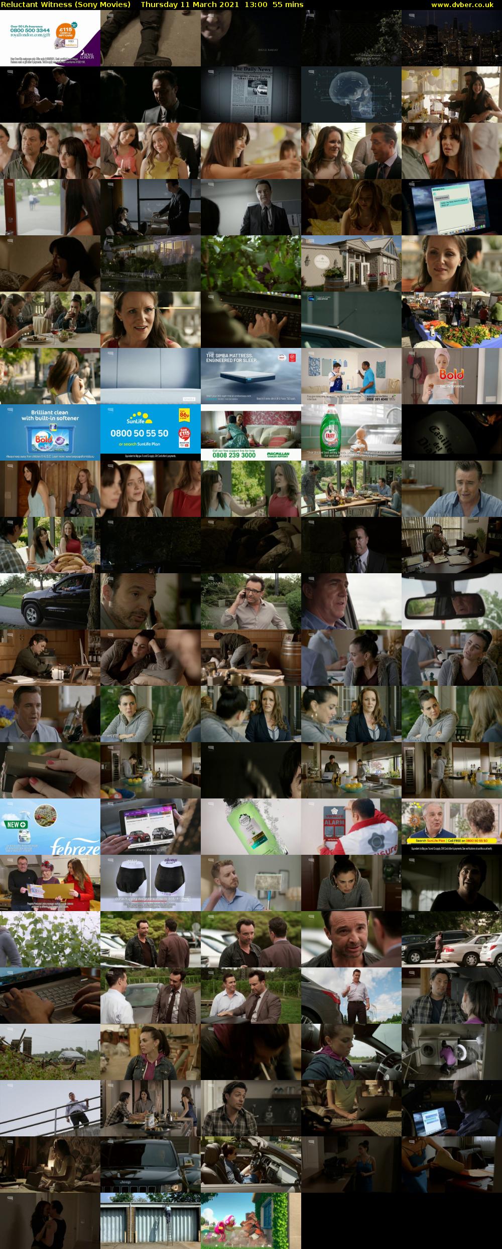 Reluctant Witness (Sony Movies) Thursday 11 March 2021 13:00 - 13:55