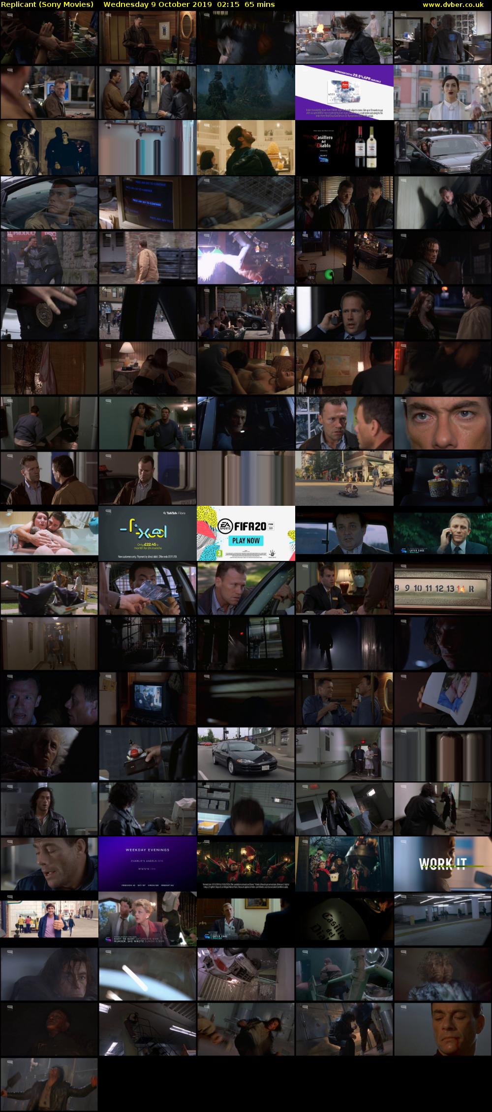 Replicant (Sony Movies) Wednesday 9 October 2019 02:15 - 03:20