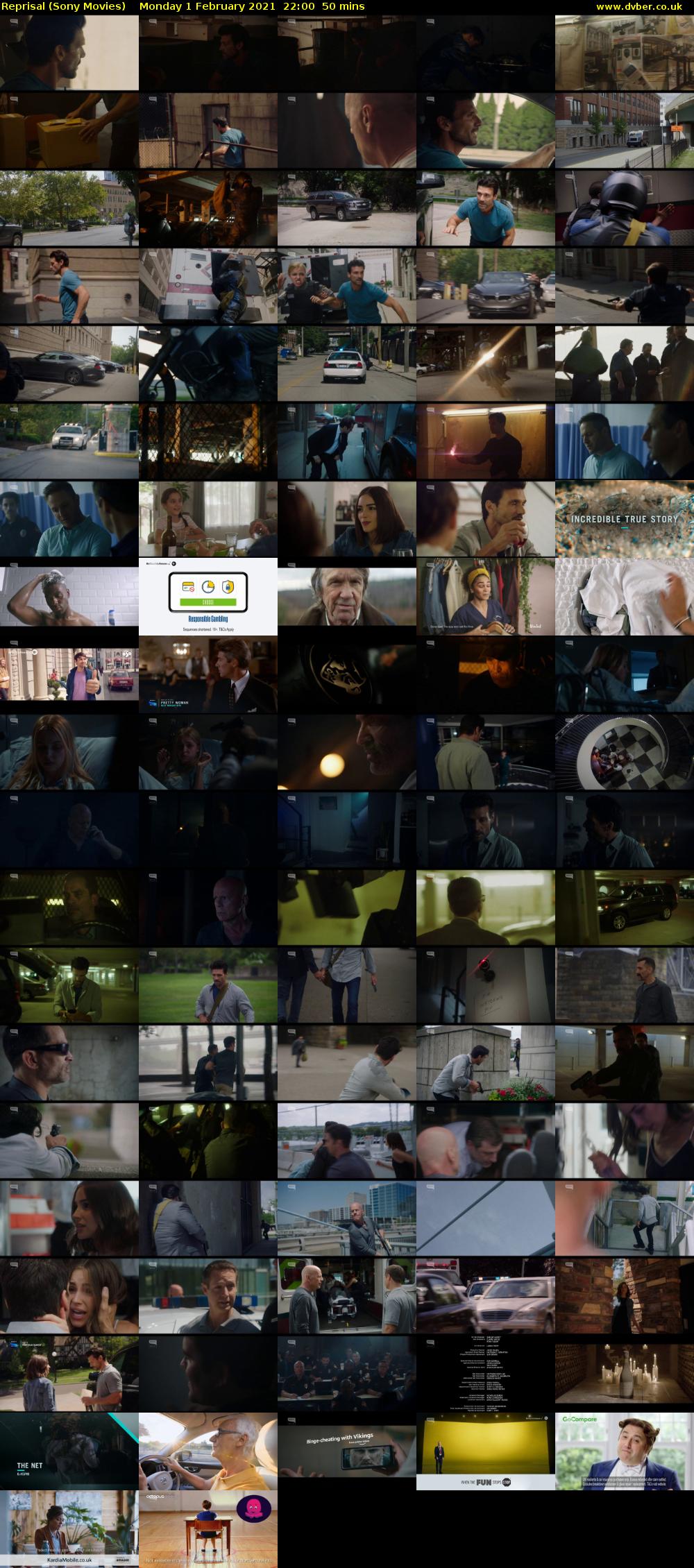 Reprisal (Sony Movies) Monday 1 February 2021 22:00 - 22:50