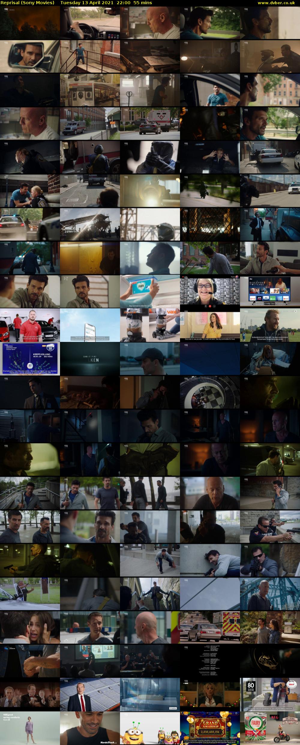 Reprisal (Sony Movies) Tuesday 13 April 2021 22:00 - 22:55