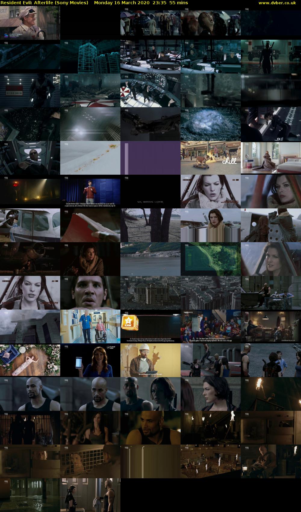 Resident Evil: Afterlife (Sony Movies) Monday 16 March 2020 23:35 - 00:30