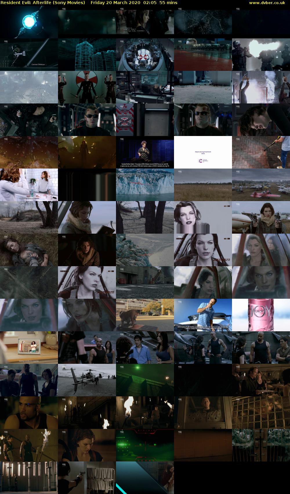 Resident Evil: Afterlife (Sony Movies) Friday 20 March 2020 02:05 - 03:00