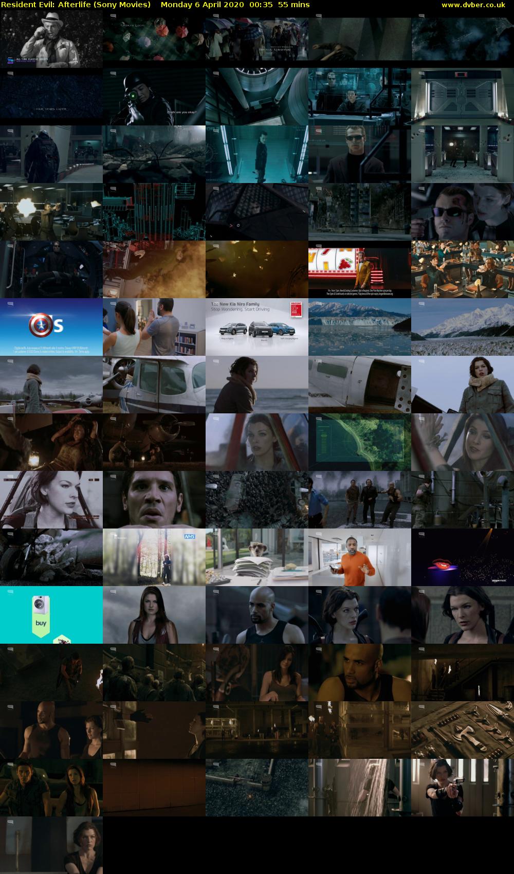 Resident Evil: Afterlife (Sony Movies) Monday 6 April 2020 00:35 - 01:30