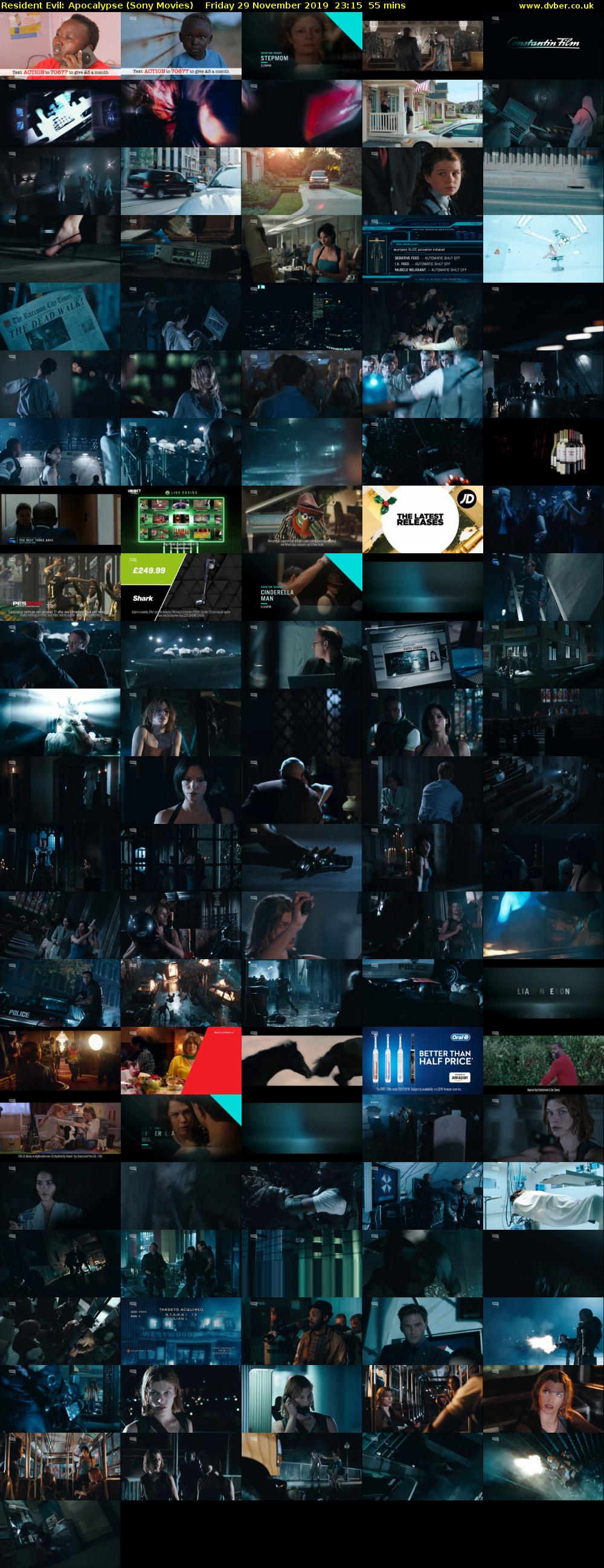 Resident Evil: Apocalypse (Sony Movies) Friday 29 November 2019 23:15 - 00:10