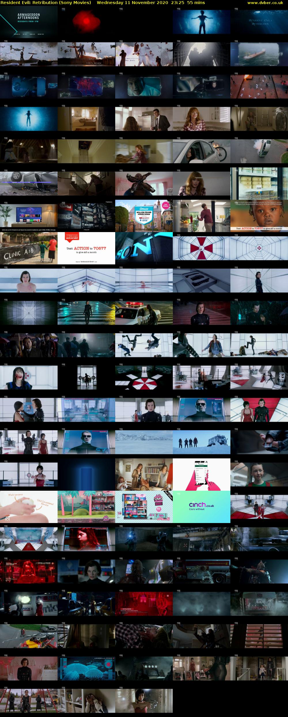 Resident Evil: Retribution (Sony Movies) Wednesday 11 November 2020 23:25 - 00:20