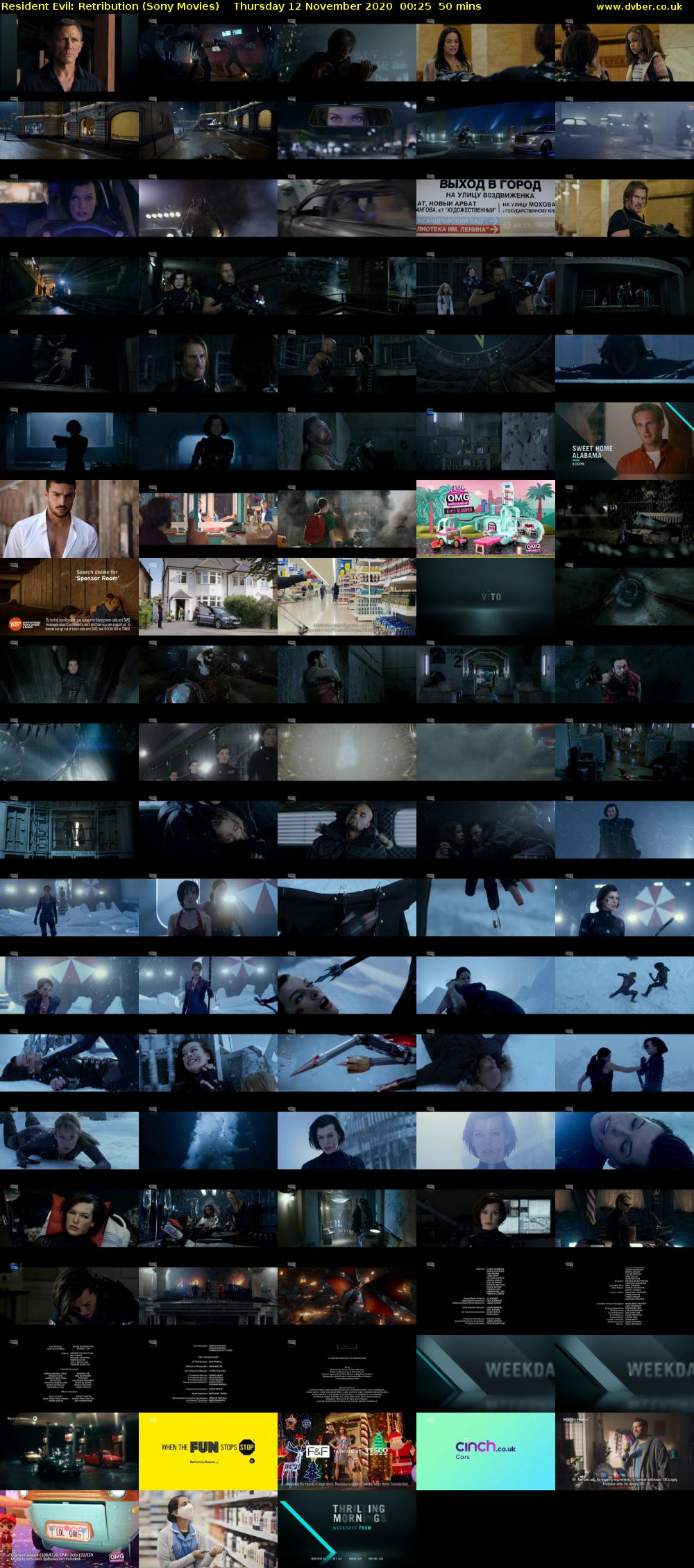 Resident Evil: Retribution (Sony Movies) Thursday 12 November 2020 00:25 - 01:15