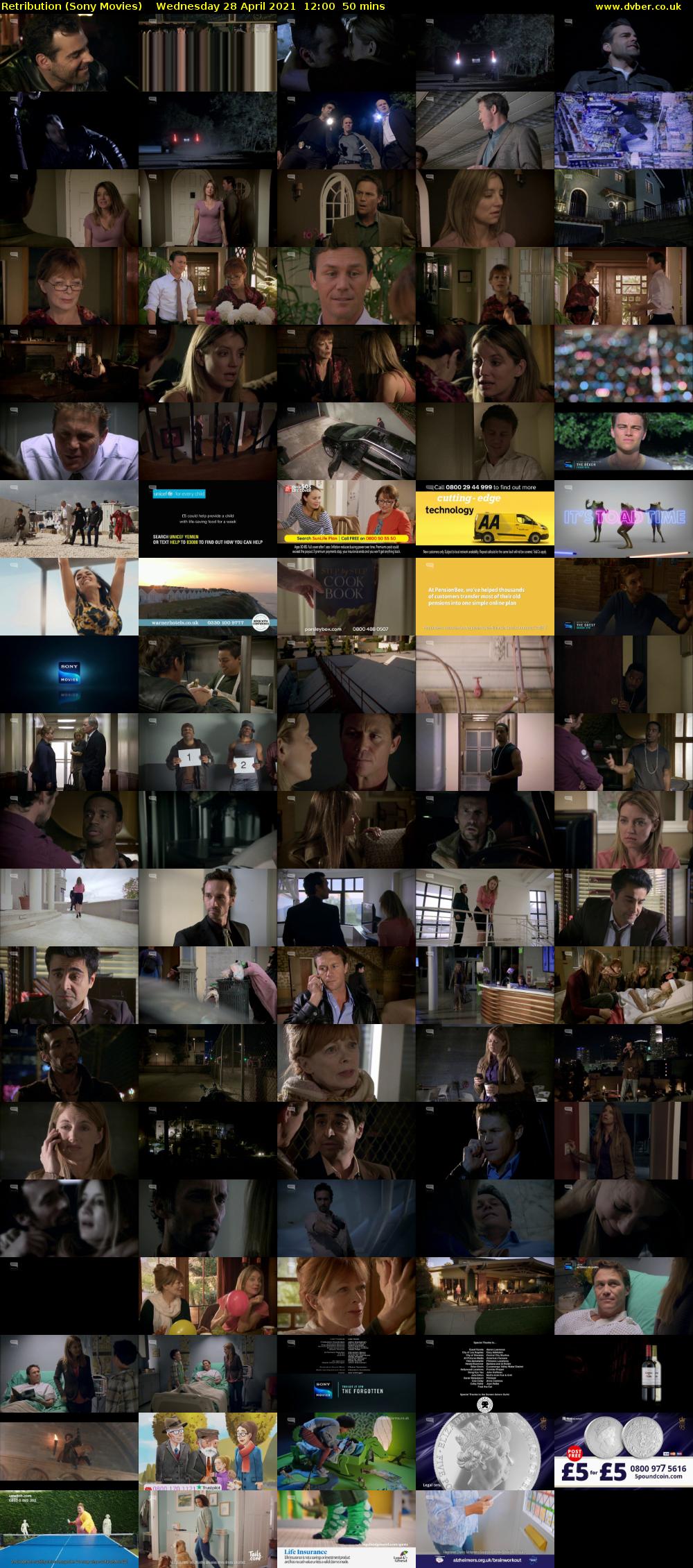 Retribution (Sony Movies) Wednesday 28 April 2021 12:00 - 12:50