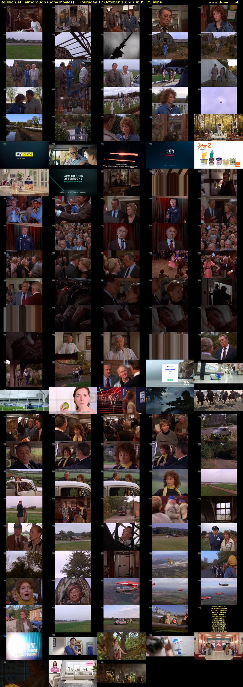 Reunion At Fairborough (Sony Movies) Thursday 17 October 2019 04:35 - 05:50