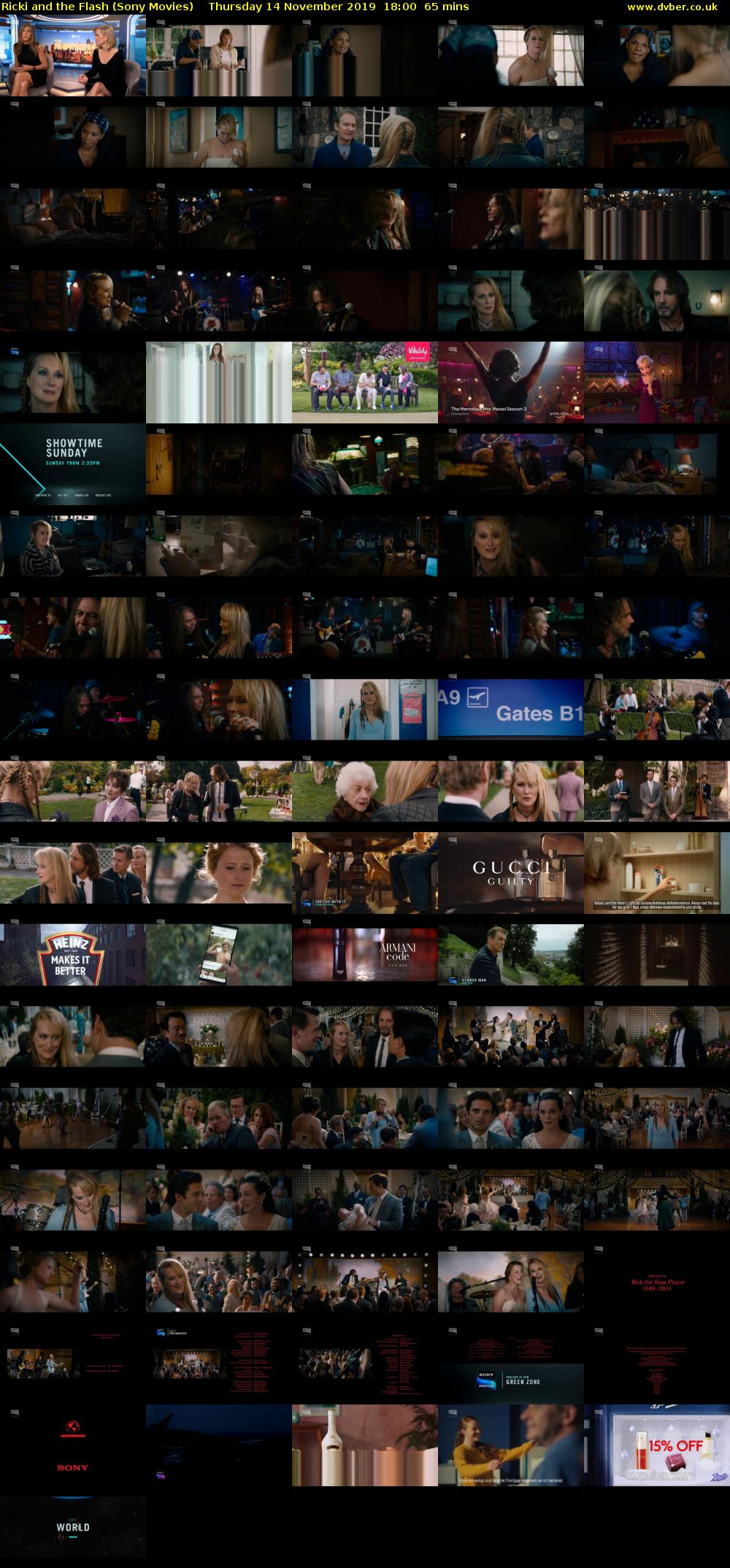 Ricki and the Flash (Sony Movies) Thursday 14 November 2019 18:00 - 19:05