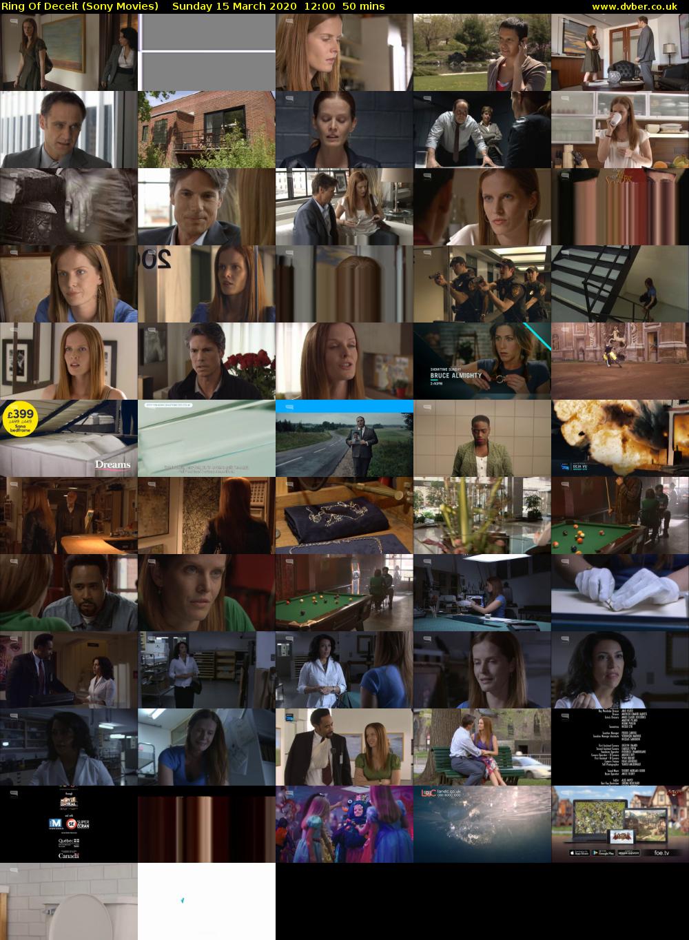 Ring Of Deceit (Sony Movies) Sunday 15 March 2020 12:00 - 12:50