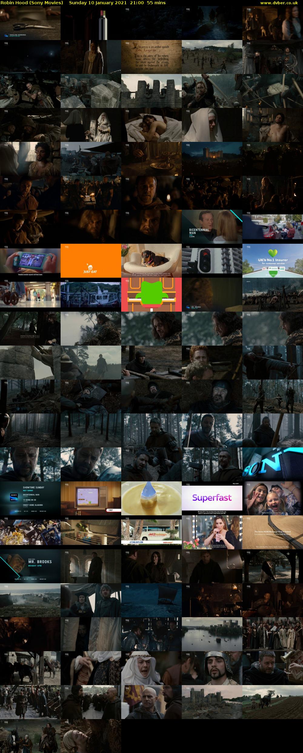 Robin Hood (Sony Movies) Sunday 10 January 2021 21:00 - 21:55