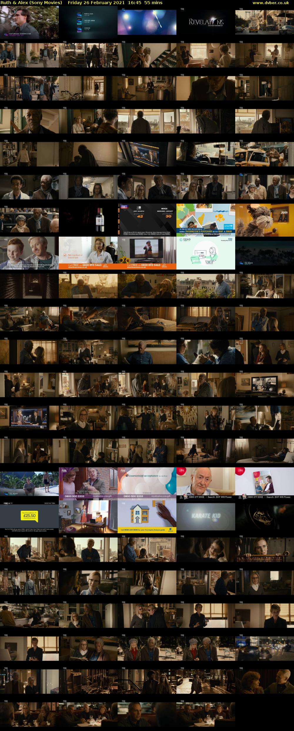 Ruth & Alex (Sony Movies) Friday 26 February 2021 16:45 - 17:40