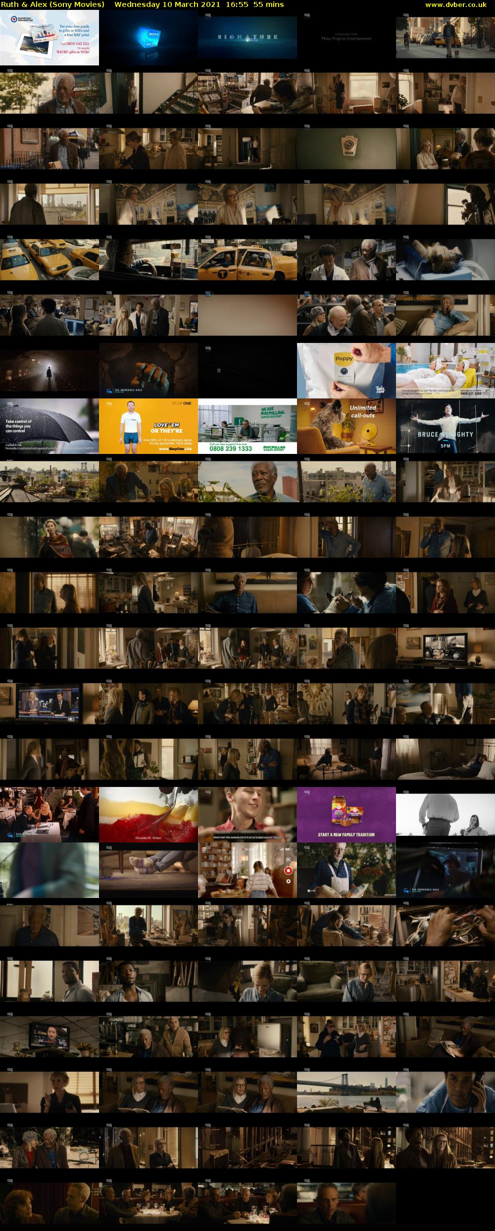 Ruth & Alex (Sony Movies) Wednesday 10 March 2021 16:55 - 17:50