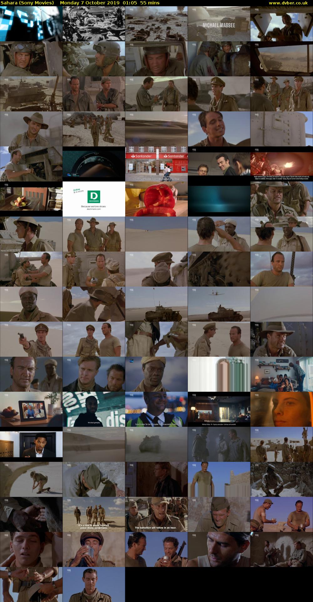Sahara (Sony Movies) Monday 7 October 2019 01:05 - 02:00