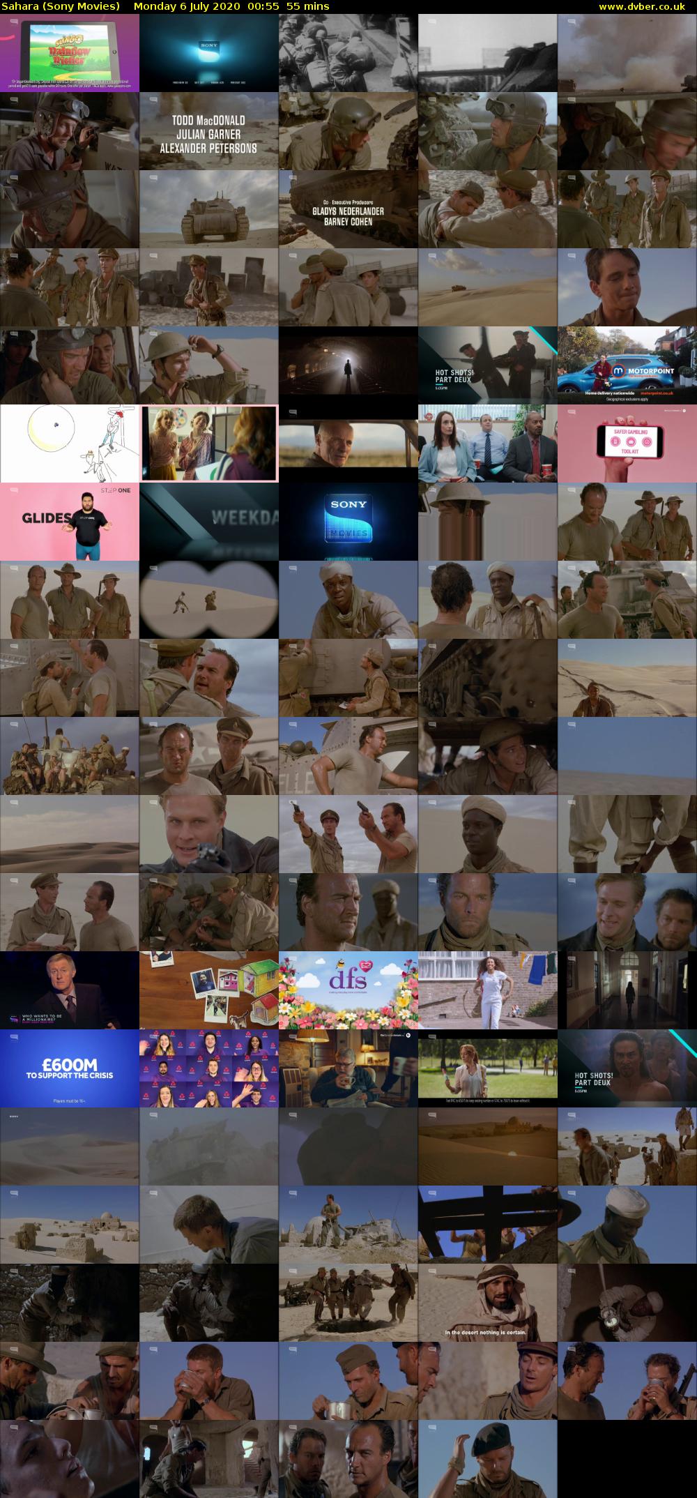 Sahara (Sony Movies) Monday 6 July 2020 00:55 - 01:50
