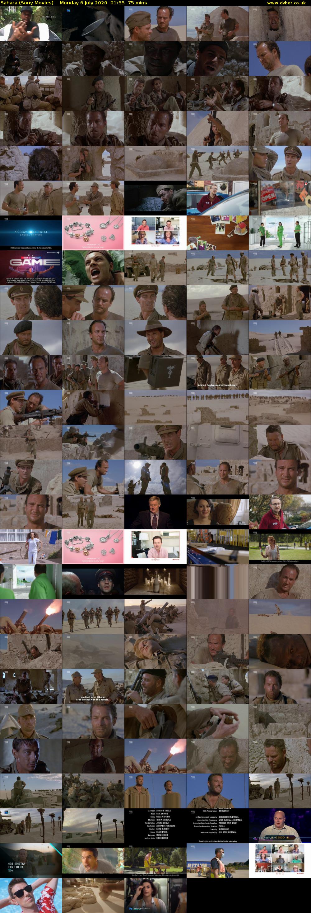 Sahara (Sony Movies) Monday 6 July 2020 01:55 - 03:10