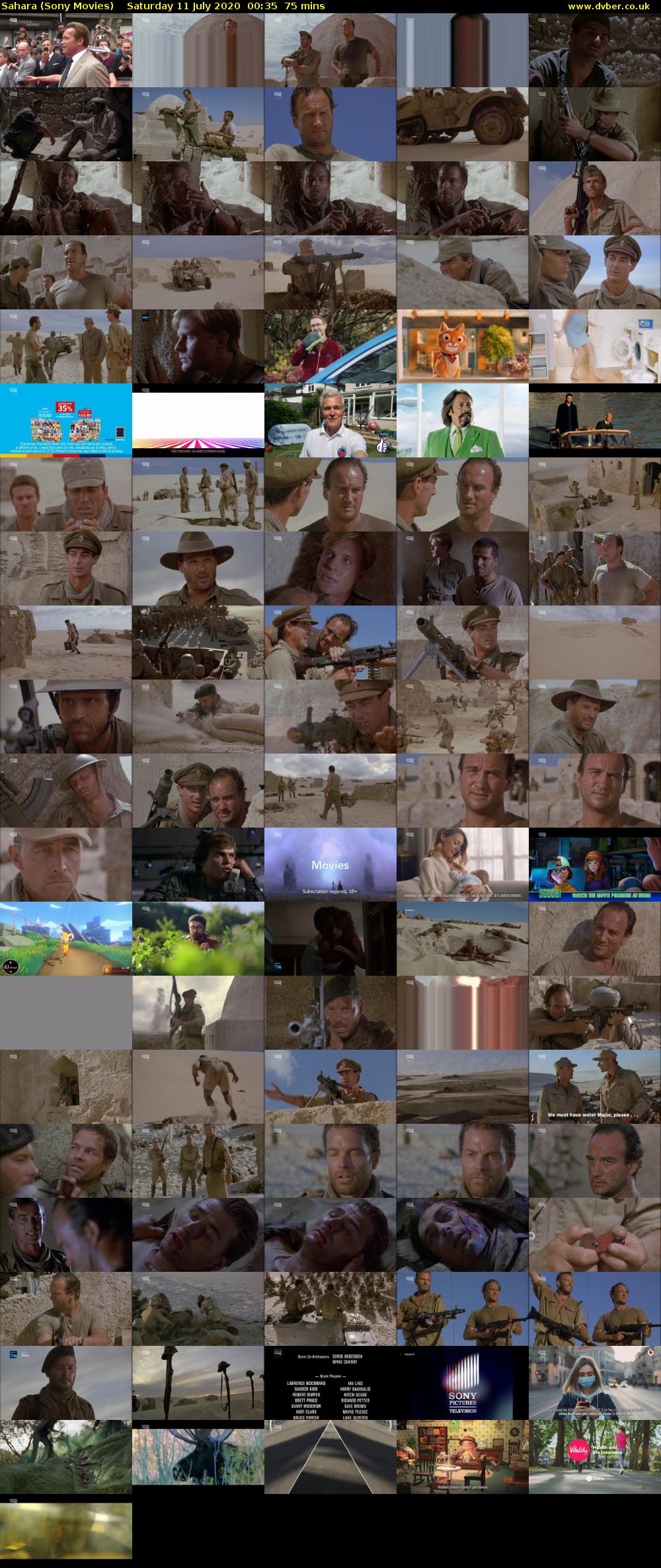 Sahara (Sony Movies) Saturday 11 July 2020 00:35 - 01:50