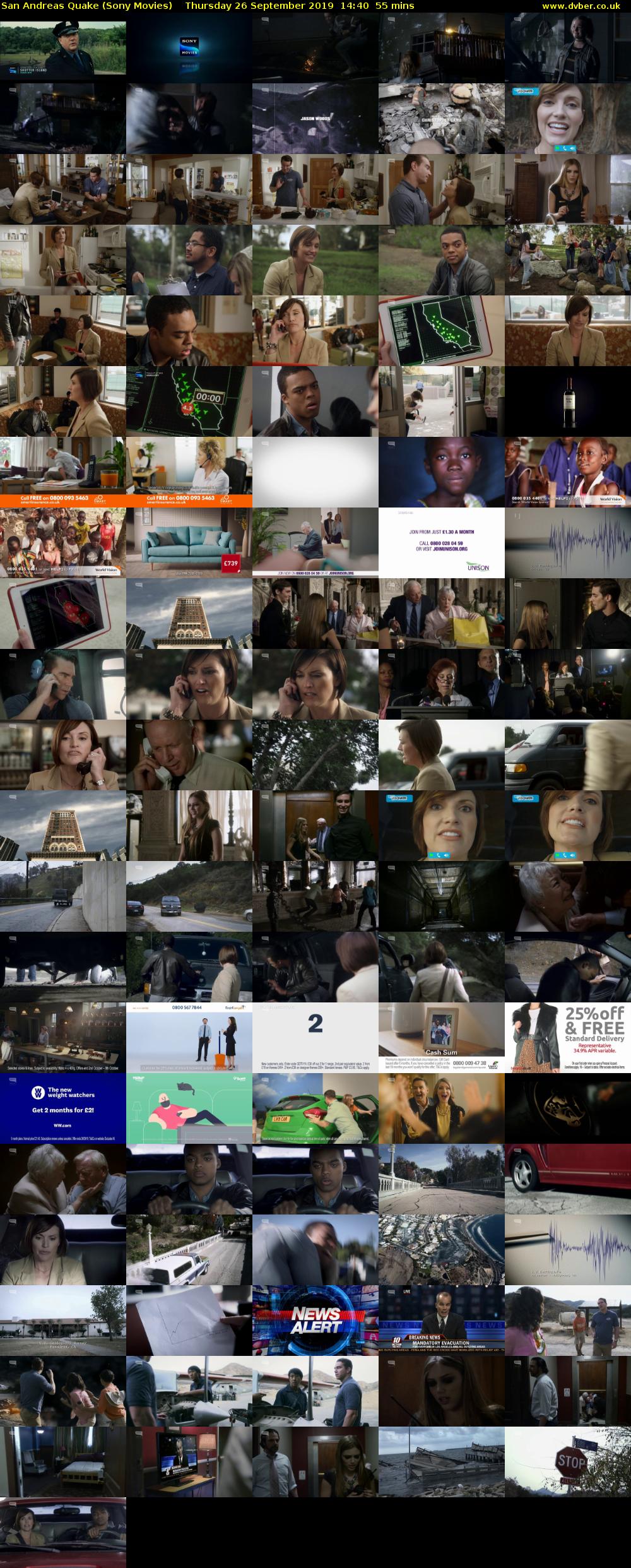 San Andreas Quake (Sony Movies) Thursday 26 September 2019 14:40 - 15:35